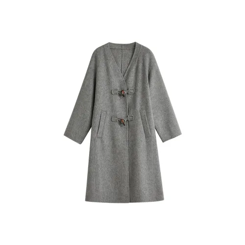 Inman Светло-серое Женское Пальто