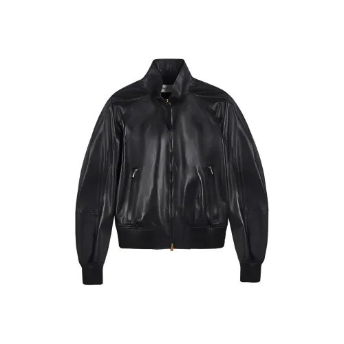 Bally Черные Женские Кожаные Куртки