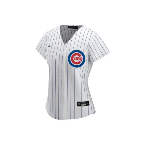 Nike MLB Коллаборация Chicago Cubs Replica Бейсбольная куртка Женская Белая