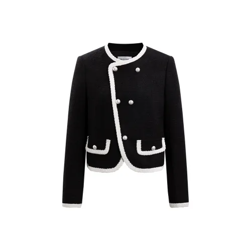 Chester Charles Cropped Coat Women's Black