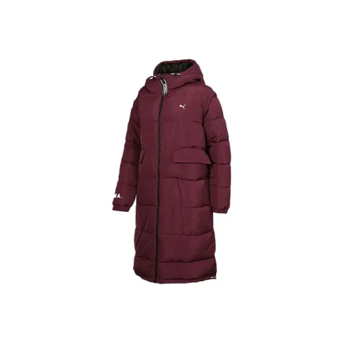 PUMA Бургундский Женские Объёмные Куртки (Пуфы)