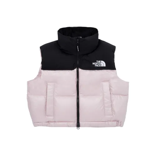 The North Face Nuptse пуховый жилет женский розовый
