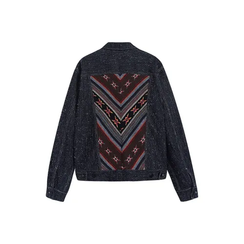 JI CHENG Denim Jacket Unisex Denim Blue JI CHENG Деним Куртка Унисекс Джинсовый Синий