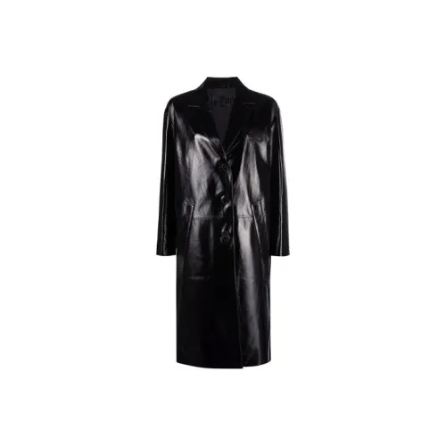 PRADA SS22 Кожа Куртка Женская Черная