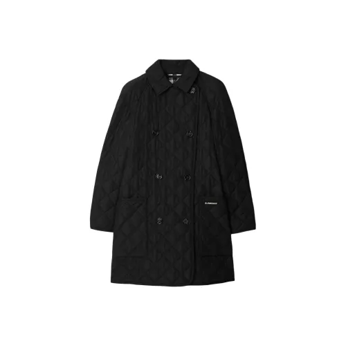 Burberry Хлопковый пуховик женский черный