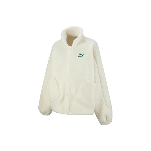 PUMA Чисто белый Женские Бархатные Куртки