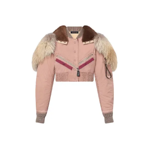 LOUIS VUITTON SS24 Cropped Coat Women's Pink LOUIS VUITTON SS24 Укороченное пальто женское розовое