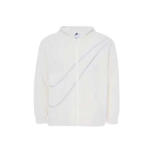 Nike Dragon New Year's Collection Sportswear Бархат Feel Куртка Женские Парусный белый