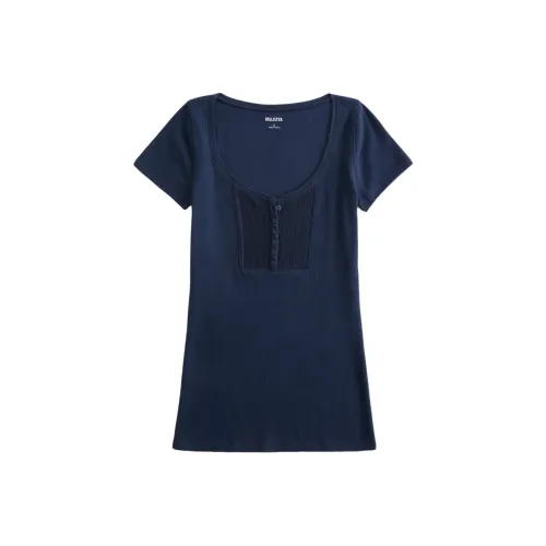 Hollister T-Shirt Женская Морская