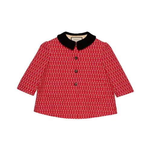 Gucci красное женское короткое пальто