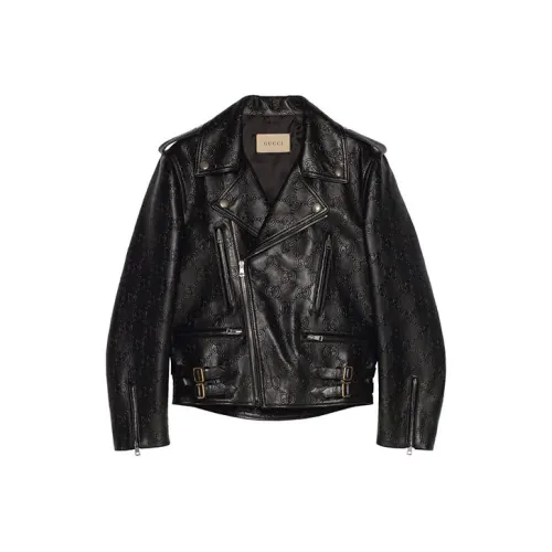 GUCCI Черные Женские Кожаные Куртки