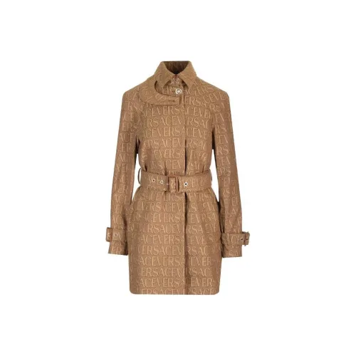 VERSACE Тренчкот Женские CAMEL