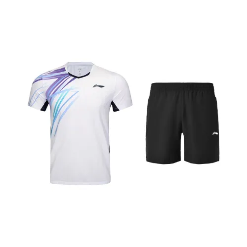 LINING Badminton Series Повседневная Спортивная Одежда Унисекс Белый Черный