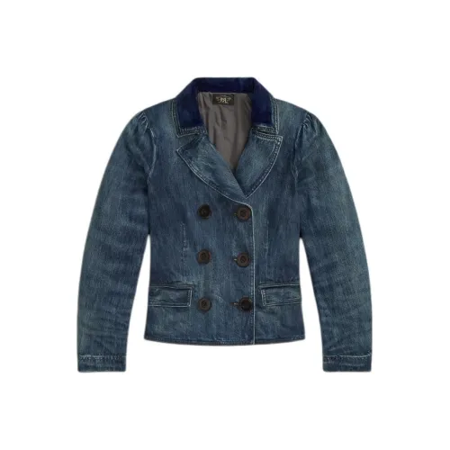 DOUBLE RL FW24 Denim Jacket Women's Blue