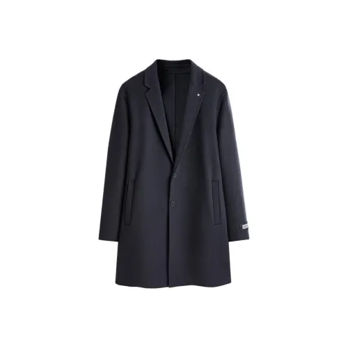 PEACEBIRD Темно-серый Мужское Пальто