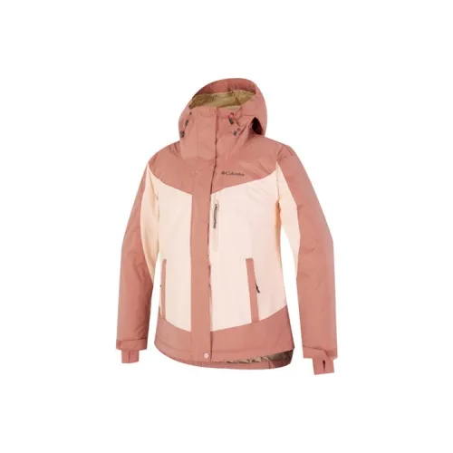 Columbia совместный бренд Хлопковый пуховик женский розовый