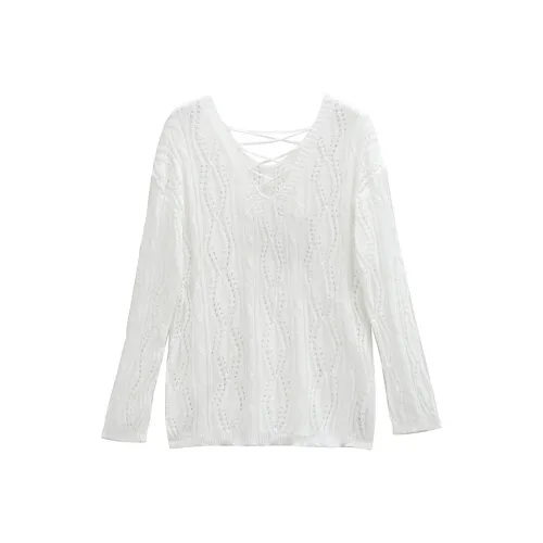 ZCDECO Белый Женский Трикотаж