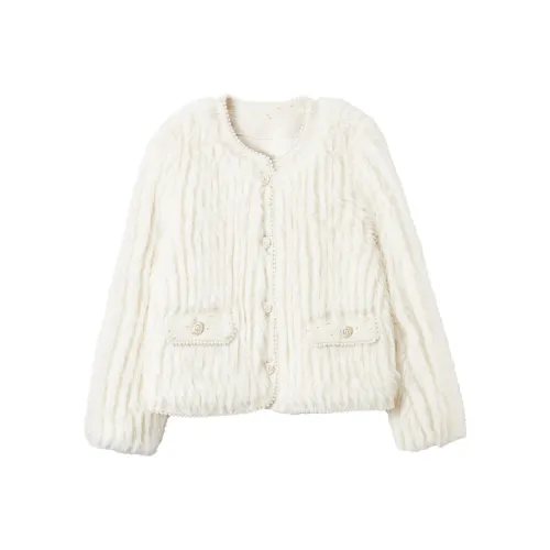 XIANGYING Бежевый Женские меховые изделия