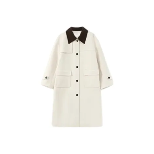 HDFULERN Бежевый Женский Пальто