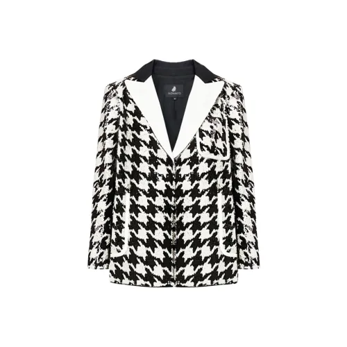 FLONAKED Бизнес-костюм женский черный белый