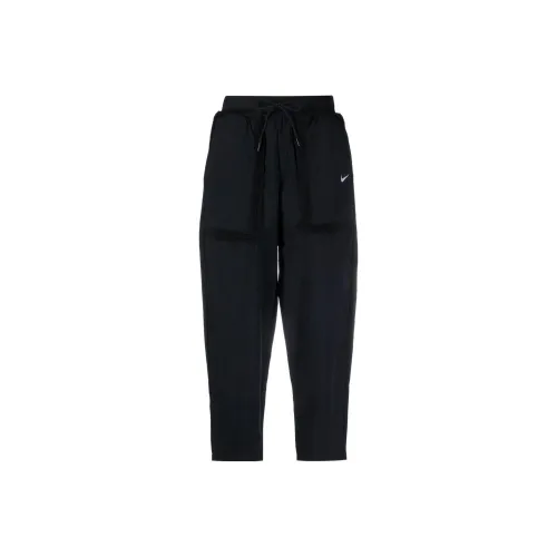 NIKE Sportswear Essentials series Черные Женские Вязаные Тренировочные Брюки