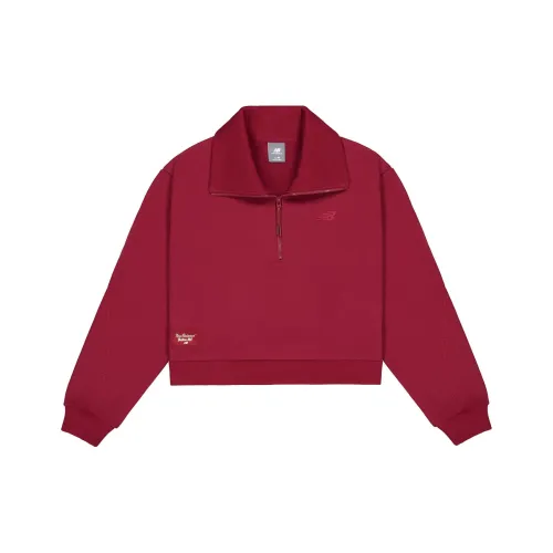 New Balance совместный продукт FW24 Толстовка Женская Красная