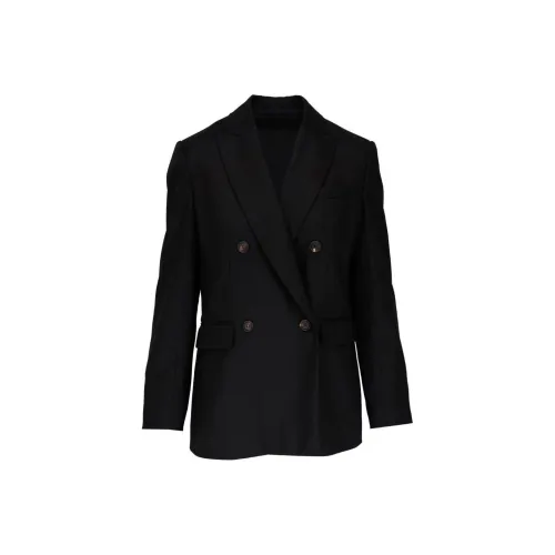 BRUNELLO CUCINELLI SS24 Бизнес-костюм Пальто Женское Черное