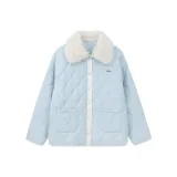 Синий пуховик