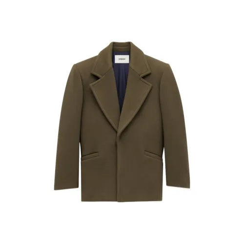 SAINT LAURENT Пальто Женское CAMEL