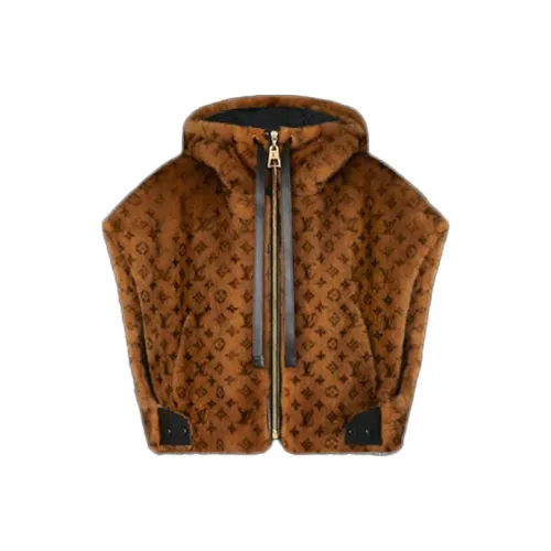 LOUIS VUITTON Мех Женский Коричневый
