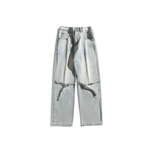 YINLEI Винтаж Грязь Мужские Джинсы