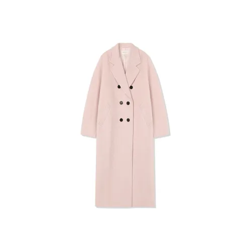 Roselingling Пальто Женское Мягкое и Гибкое Розовое
