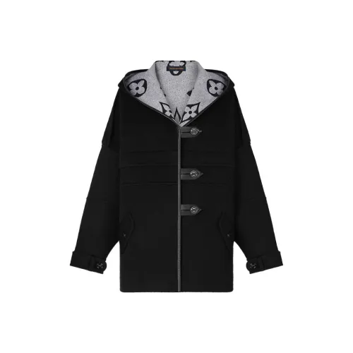 LOUIS VUITTON Cropped Coat Women's Black LOUIS VUITTON Укороченное пальто женское черное