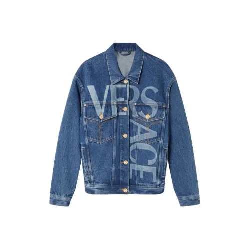 VERSACE Синие Женские Джинсовые Куртки
