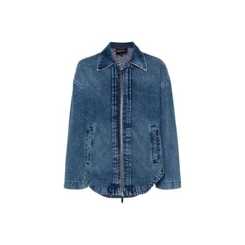 EMPORIO ARMANI SS24 Denim Jacket Women's Indigo