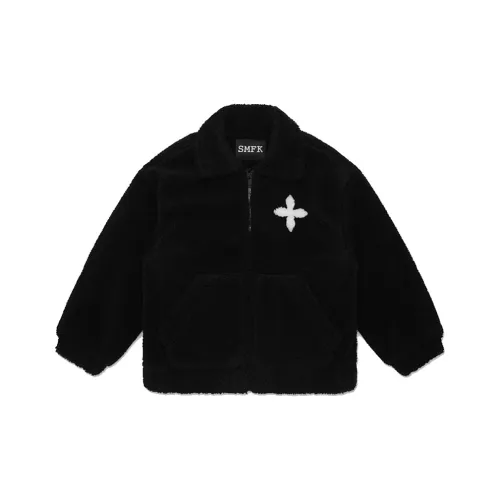 SMFK x Wonderland Полночный черный Женское короткое пальто