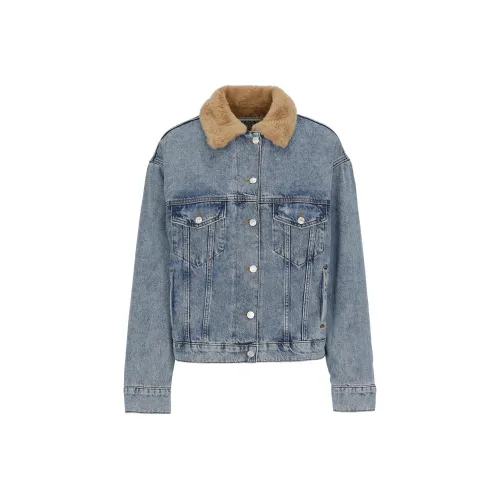 MOSCHINO Джинсовая куртка Женская Синяя
