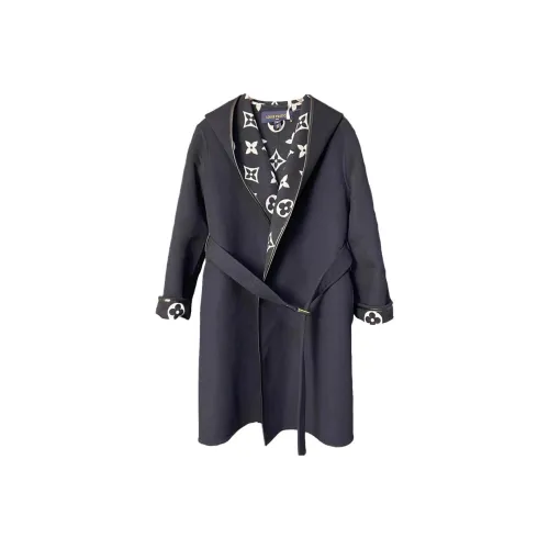LOUIS VUITTON FW23 Пальто Женское Темно-синий