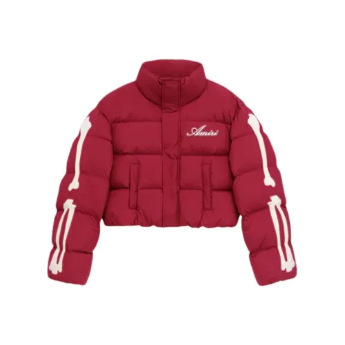 AMIRI Early Spring Collection SS25 Пуховик Женские Темно-красный