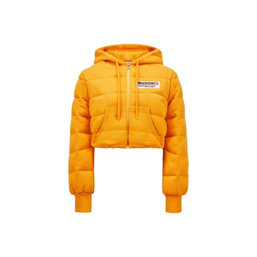 Moncler x PALM ANGELS Пуховик Женский Ярко-Желтый