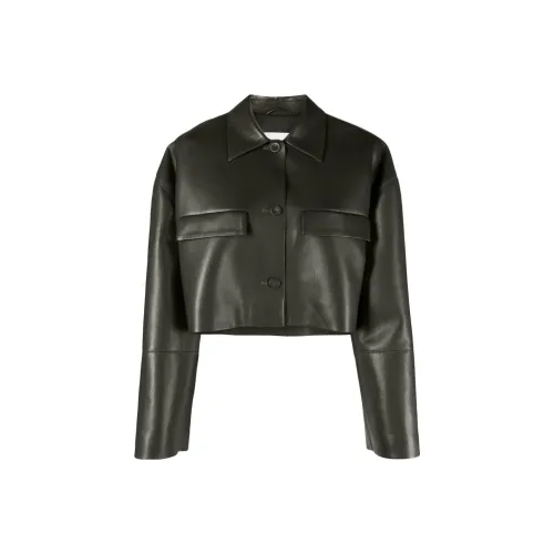 NANUSHKA Кожа Куртка Женская Коричневая