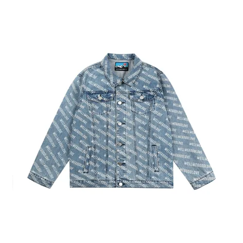WELLME Синий Унисекс Джинсовые куртки