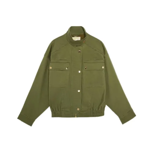 MICHAEL KORS SS22 Куртки и Пальто Женские Армейский Зеленый