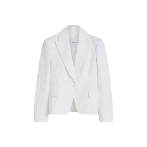 SCANLAN THEODORE Кружево Tailored Куртка Бизнес Костюм Женская Белый White