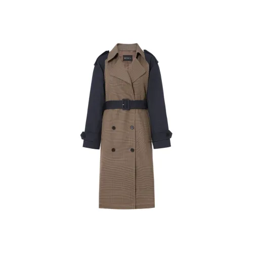 MO&CO Glen Клетчатый Женский Тренч