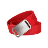 Серебристая пряжка - красный