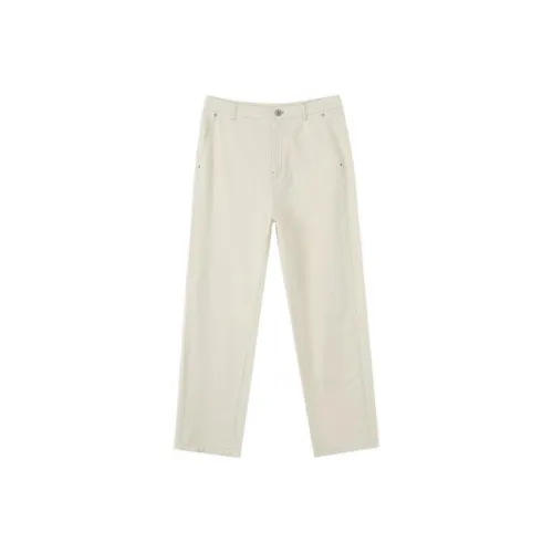 THE SEA LIFE Повседневные брюки Женские Белые Березовый