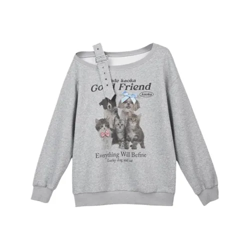 PAZZO Lazy Асимметричное плечо Off Плечо Длинный рукав Толстовка Женская