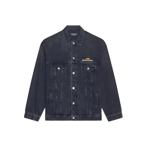 Balenciaga SS22 Denim Jacket Women's Black