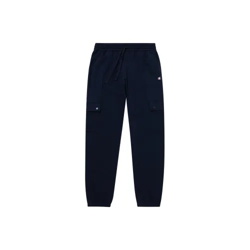 Champion Прямой крой Брюки Повседневные Брюки Женские Темно-синий